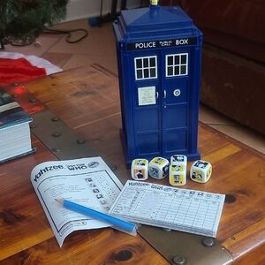 TARDIS Yahtzee Game - Blue